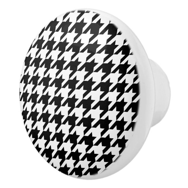 Klassisk houndstooth mönster Dogstooth checkdesign Knopp (Höger)
