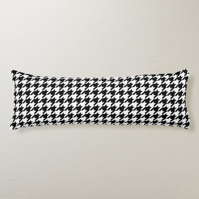 Klassisk houndstooth mönster Dogstooth checkdesign Kroppskudde (Framsidan)