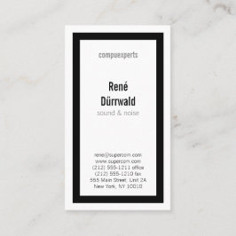 Klassisk i BW Visitkort