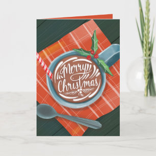 Klassisk illustration av Kakaos God jul Mugg Helgkort