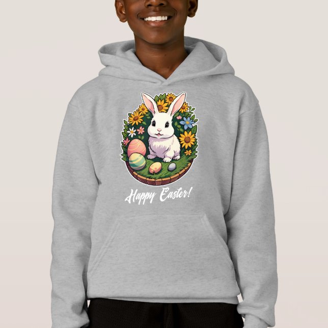 Klassisk illustration av påskharen. Glad påsk! T Shirt (Framsida)