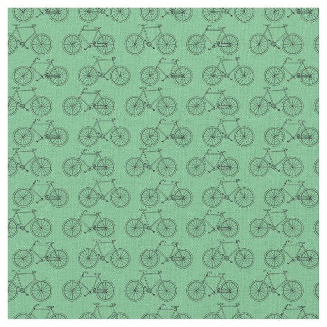 Klassisk illustrerad cyklistcykel ANPASSNINGSBAR B Tyg (Närbild)