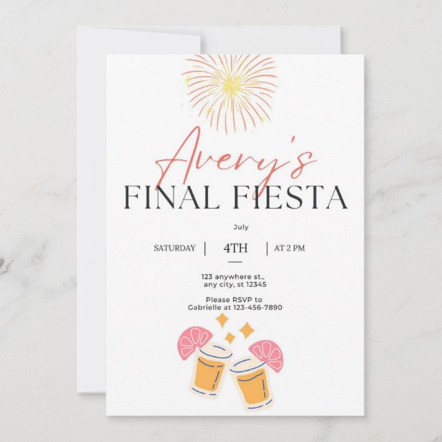 Klassisk inbjudan till Bachelorette Party-grupp me (Framsida)