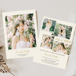 Klassisk inbjudan till fotot Studenten i Elegant