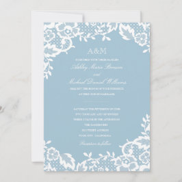 Klassisk inbjudan till Snöre-bröllop