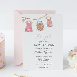 Klassisk inbjudan till visningsprogram i Flicka