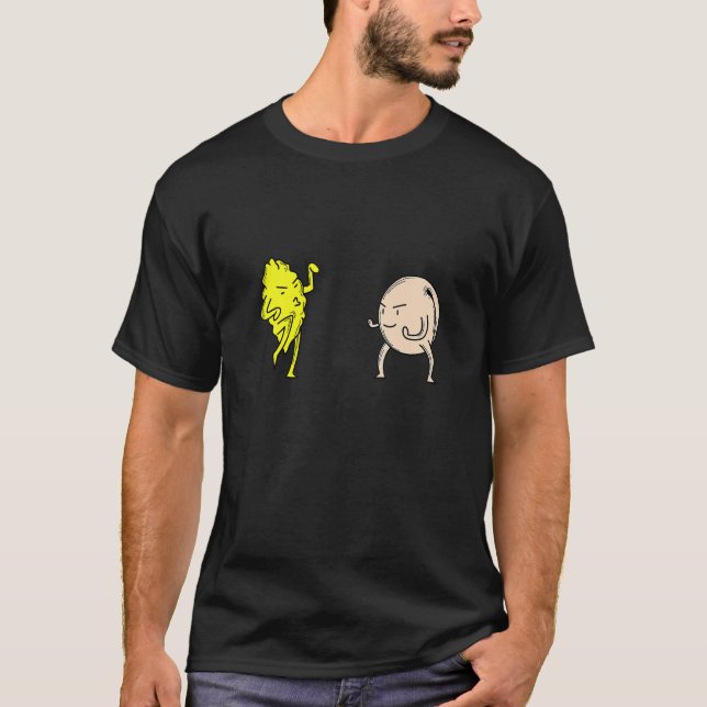 Klassisk iste persika Vs citron karate T Shirt (Framsida)