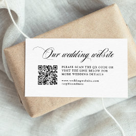 Klassisk italiensk elegance | QR-kod för Bröllop w Tilläggskort