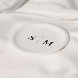 Klassisk ivoriansk Monogram Bröllop
