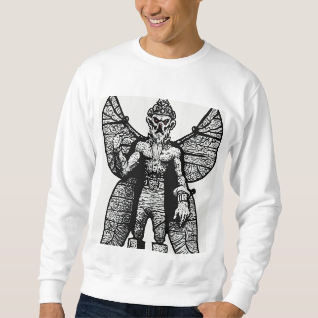 "Klassisk Jersey Sweatshirt" Lång Ärmad Tröja (Framsida)