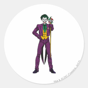 Klassisk jokerställning runt klistermärke