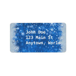 Klassisk jul adressetikett