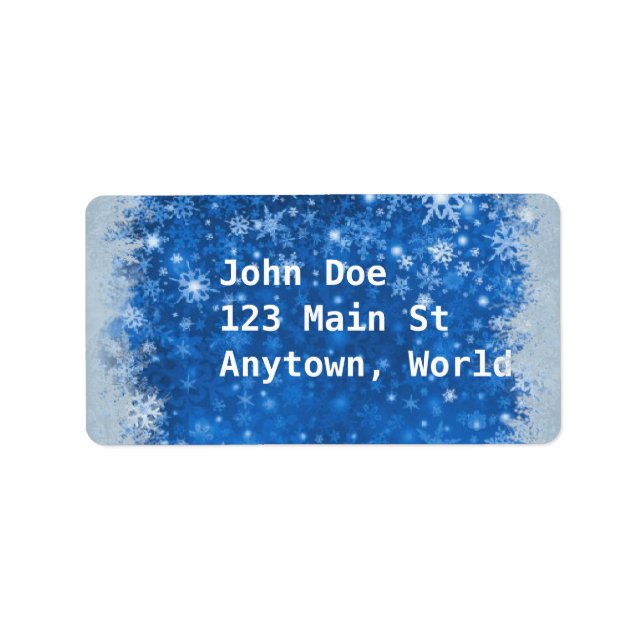 Klassisk jul adressetikett (Framsidan)