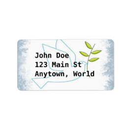 Klassisk jul adressetikett