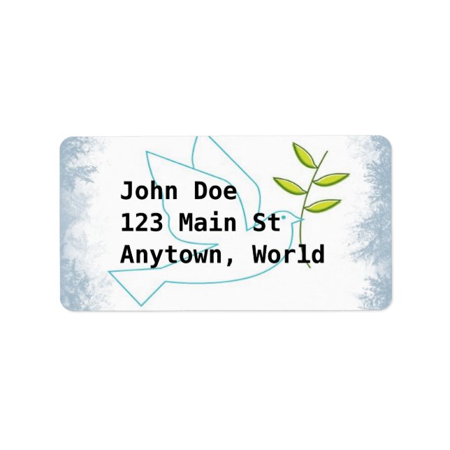 Klassisk jul adressetikett (Framsidan)