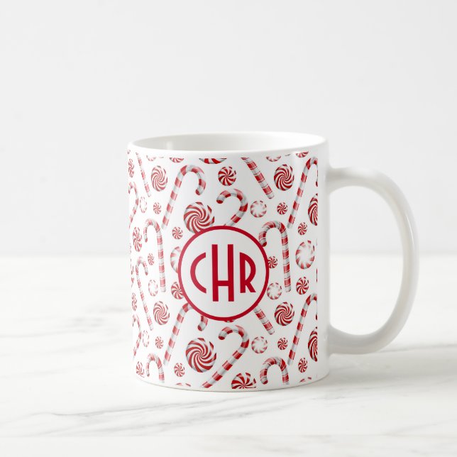 Klassisk jul Candy cane Kaffemugg (Höger)