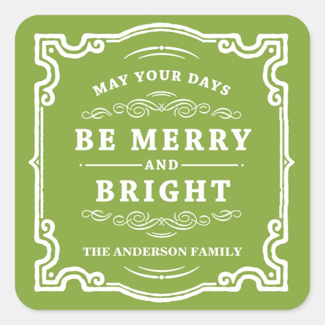 Klassisk jul | Etiketter för Helgdag Märkre (Framsida)