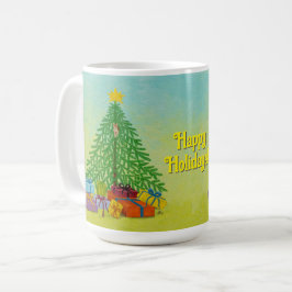 Klassisk jul för katt och mus kaffemugg