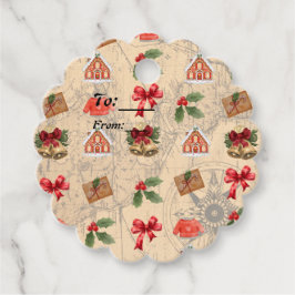 Klassisk jul gåvor etiketter