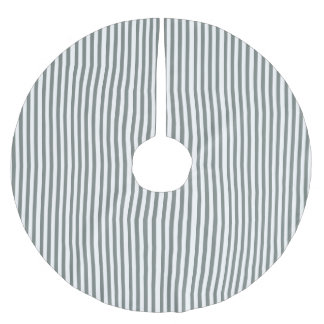 Klassisk jul Grönten Rand Träd Skirt Julgransmatta Borstad Polyester