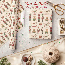 Klassisk jul i leksaksaffär presentpapper