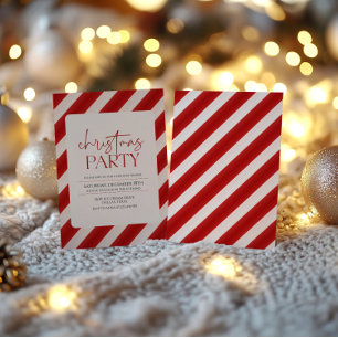 Klassisk jul Party Inbjudningar