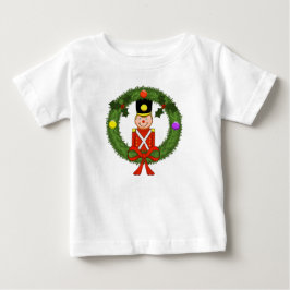 Klassisk jul soldatskjortklänning för småbarn med tee shirt