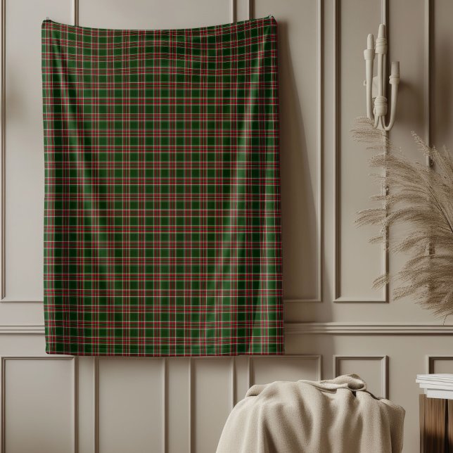 Klassisk jul Tartan Play Blanket Red & Grönt Fleecefilt (Classic Christmas Tartan Plaid Blanket Red & Green)