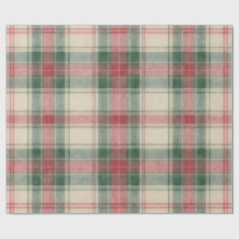 Klassisk jul tartan rutmönster presentpapper