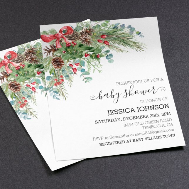 Klassisk jul vintriga baby shower på budget (Skapare uppladdad)