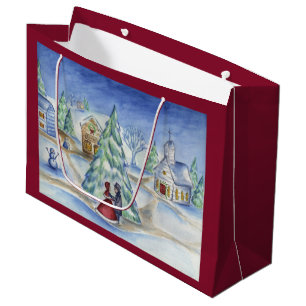 Klassisk julby Gift Bag