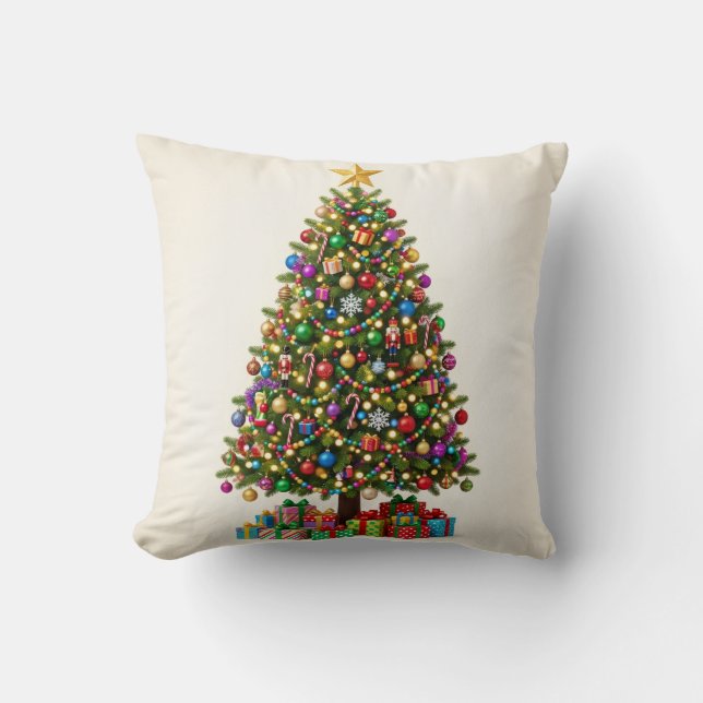 Klassisk julgran Holiday kastkudde Kudde (Framsida)