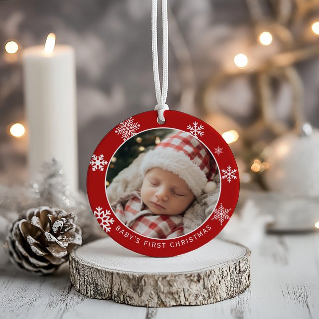 Klassisk julgransprydnad för babyens första jul keramik (Skapare uppladdad)