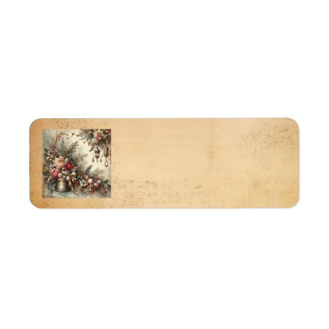 Klassisk julhelg - Adressetiketter Returadress Etikett (Framsidan)