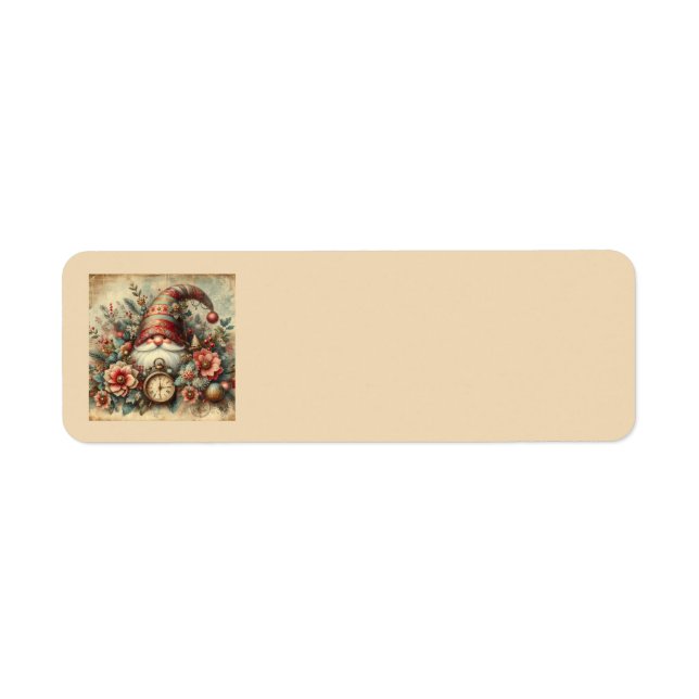 Klassisk julhelg - Adressetiketter Returadress Etikett (Framsidan)