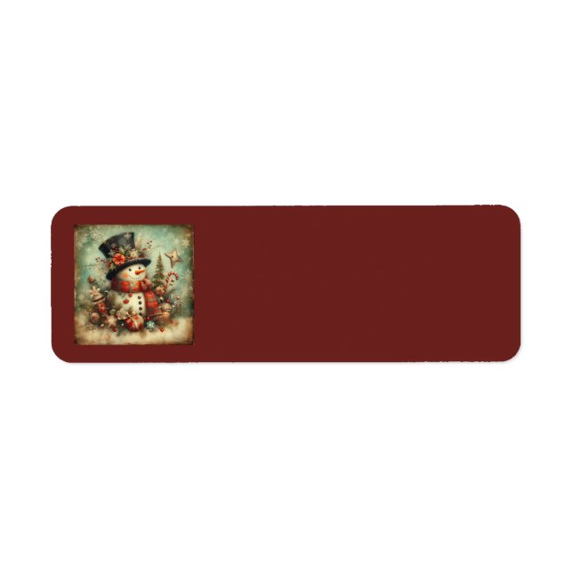 Klassisk julhelg - Adressetiketter Returadress Etikett (Framsidan)