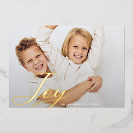 Klassisk juljour Hand Lettering Family Photo