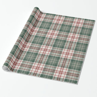 Klassisk julkaro - Röd, Grön & Kräm Presentpapper
