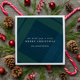 Klassisk julklapp enkel personlig pappersservett