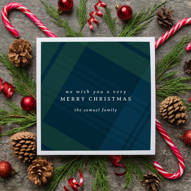 Klassisk julklapp enkel personlig pappersservett (Skapare uppladdad)