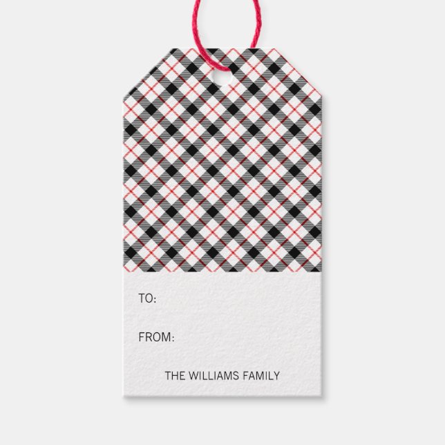 Klassisk julklapp Glad helg Gift-Märkre Presentetikett (Framsidan)