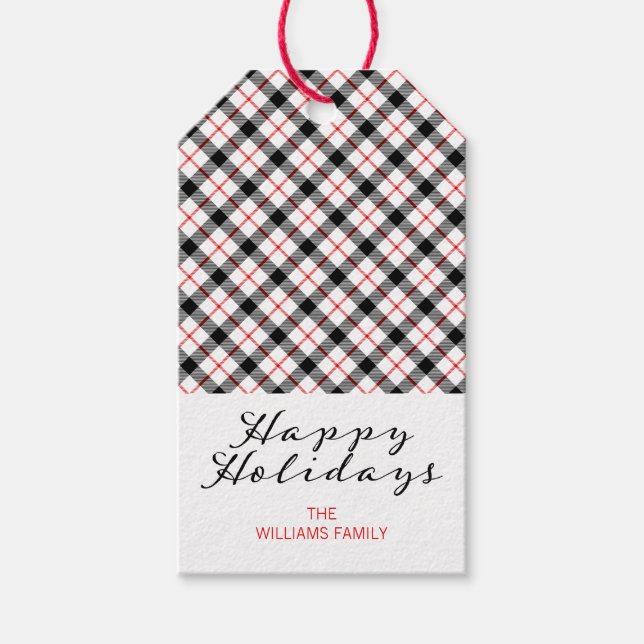 Klassisk julklapp Glad helg Gift-Märkre Presentetikett (Framsidan)