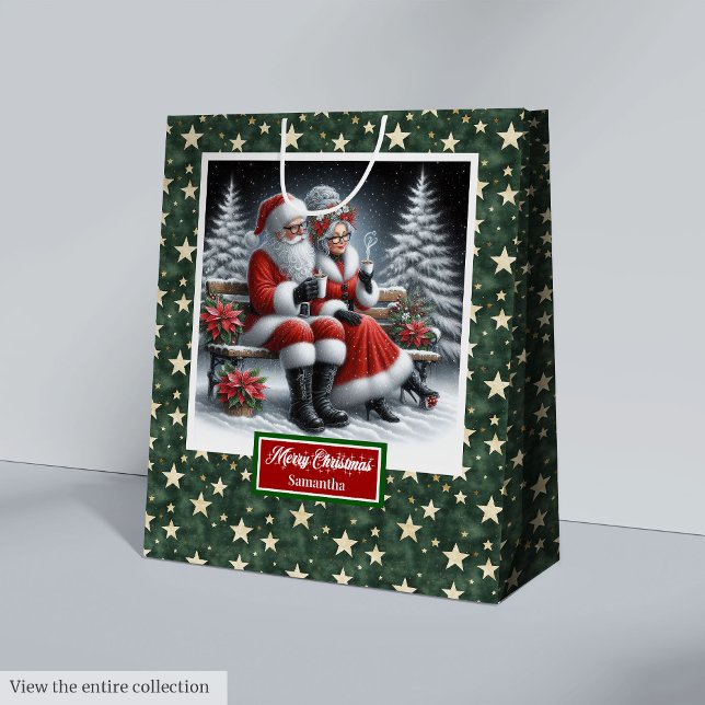 Klassisk julklapp med Coolest Mrs. Claus (Classic Christmas Gift Bag with Coolest Mrs Claus)