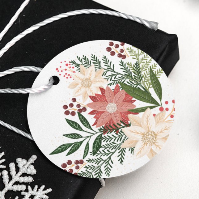 Klassisk julklumpar för vintern gåvor etiketter (Skapare uppladdad)