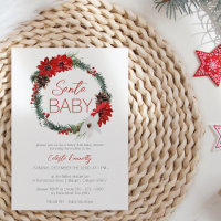 Klassisk julkrans Santa Baby Shower