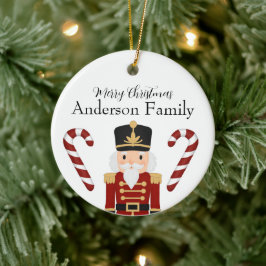 Klassisk julkruksa ornamentskeramik för nötknäppar julgransprydnad keramik