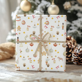 Klassisk julleksak och julgransprydnad jul presentpapper