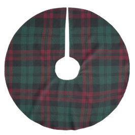 Klassisk julplaid trädskört julgransmatta borstad polyester