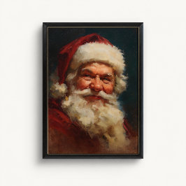 Klassisk julposter med Santa Claus Poster