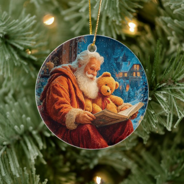 Klassisk julprydnad i Jultomten Julgransprydnad Keramik (Träd)